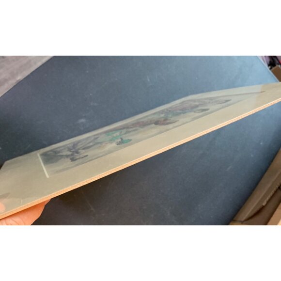 Antique Victorian Fashion Print Art Decorative Matte 1850's 14" x 12" Decor 7412 - Picture 3 of 10